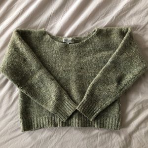 Vintage Cropped Wool Sweater